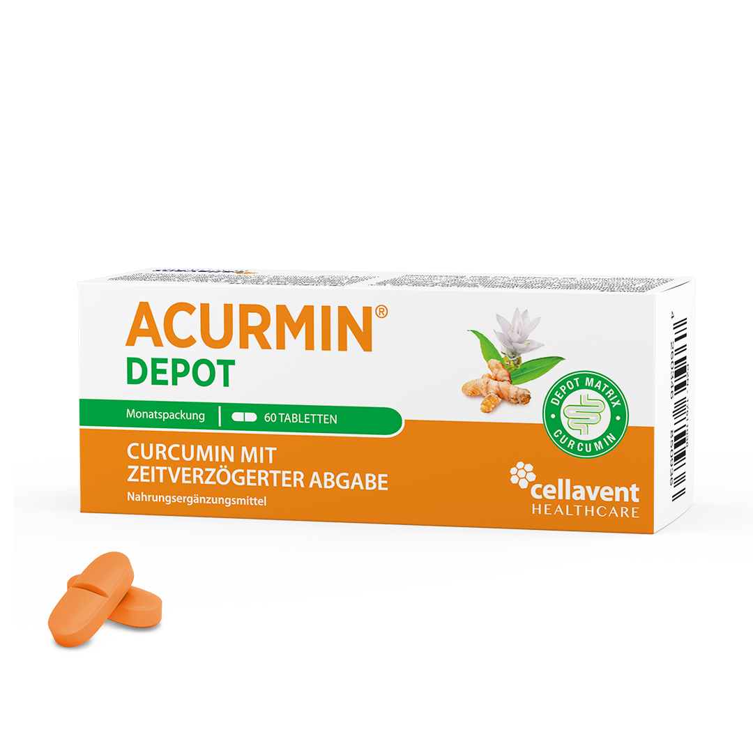 Verpackung Acurmin Depot mit 2 Kapseln