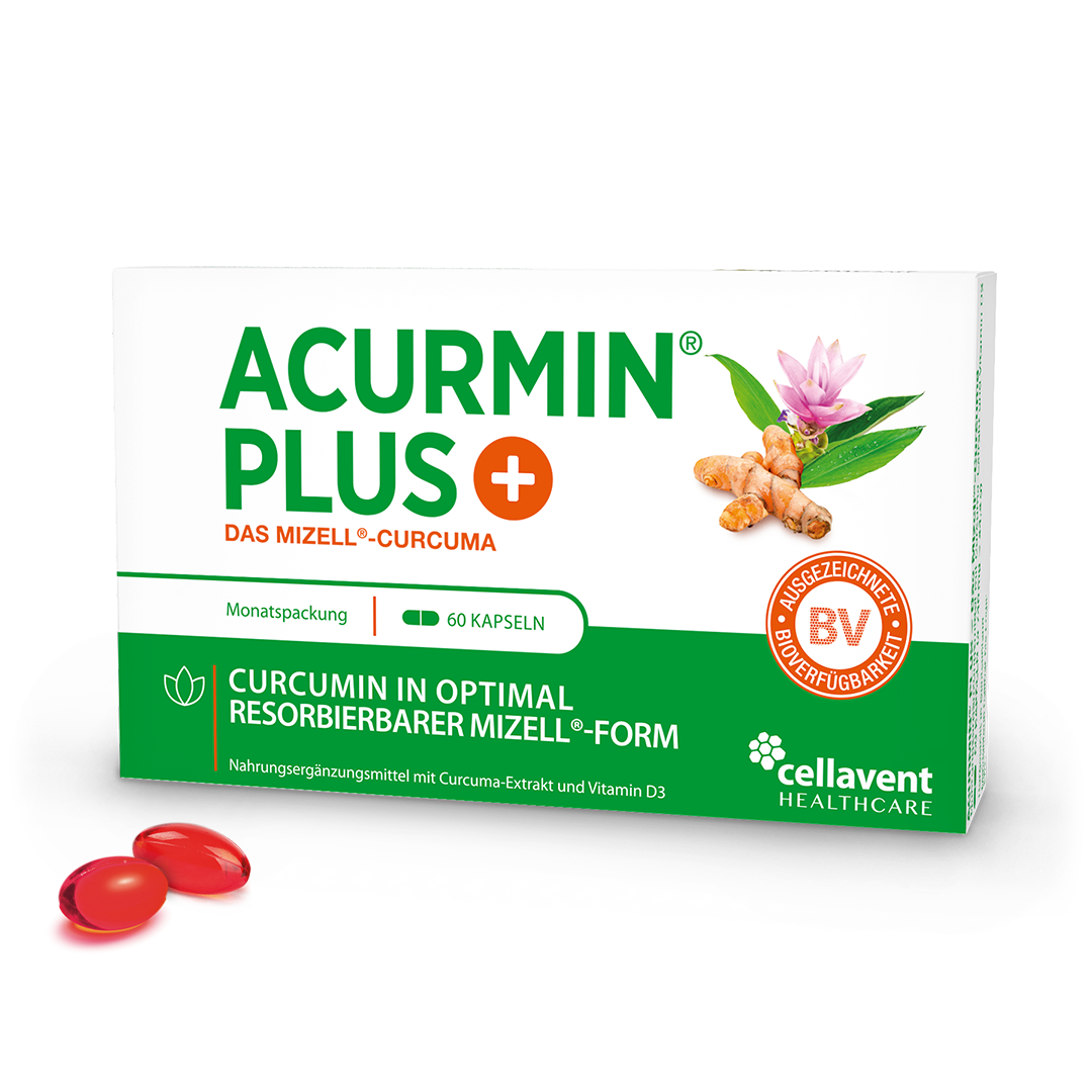 Verpackung Acurmin PLUS mit 2 Kapseln