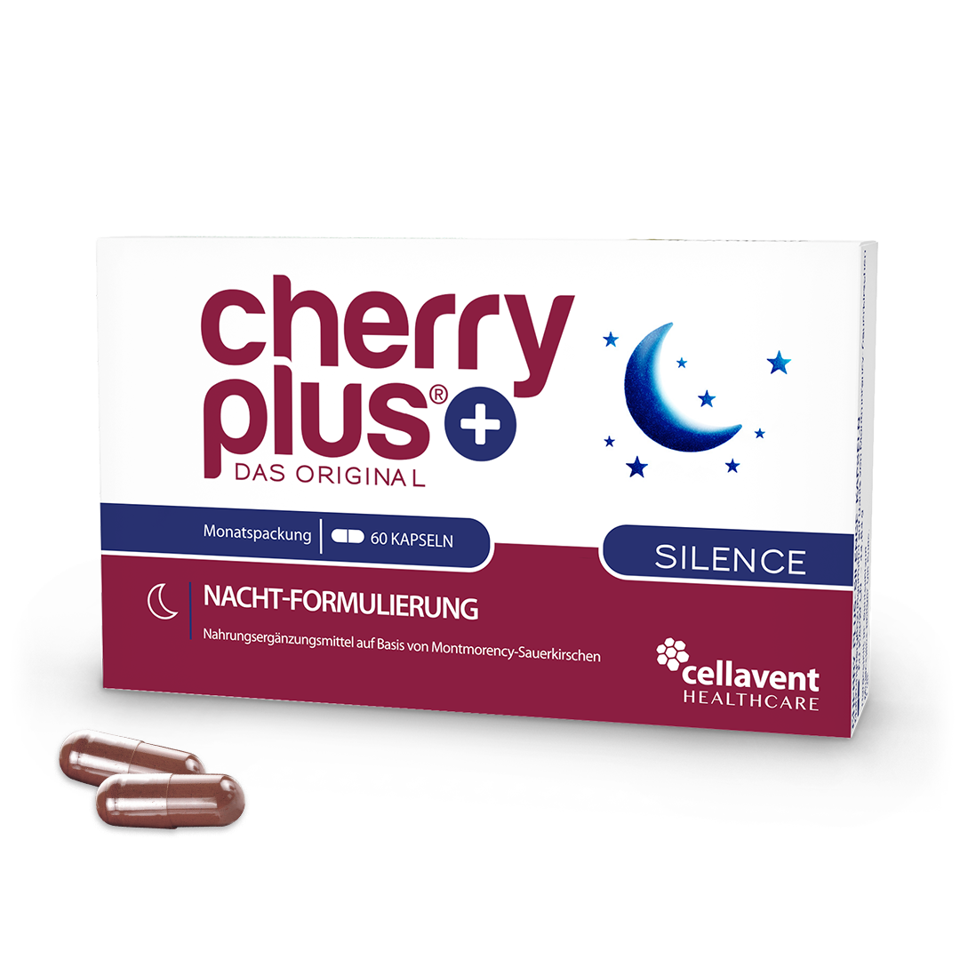 Cherry PLUS Silence Packung Frontansicht mit 2 Kapseln